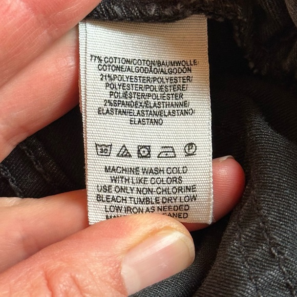 Free People Eclipse Black Bib Overalls Skinny Jean Denim Ankle Stretch - Picture 10 of 10